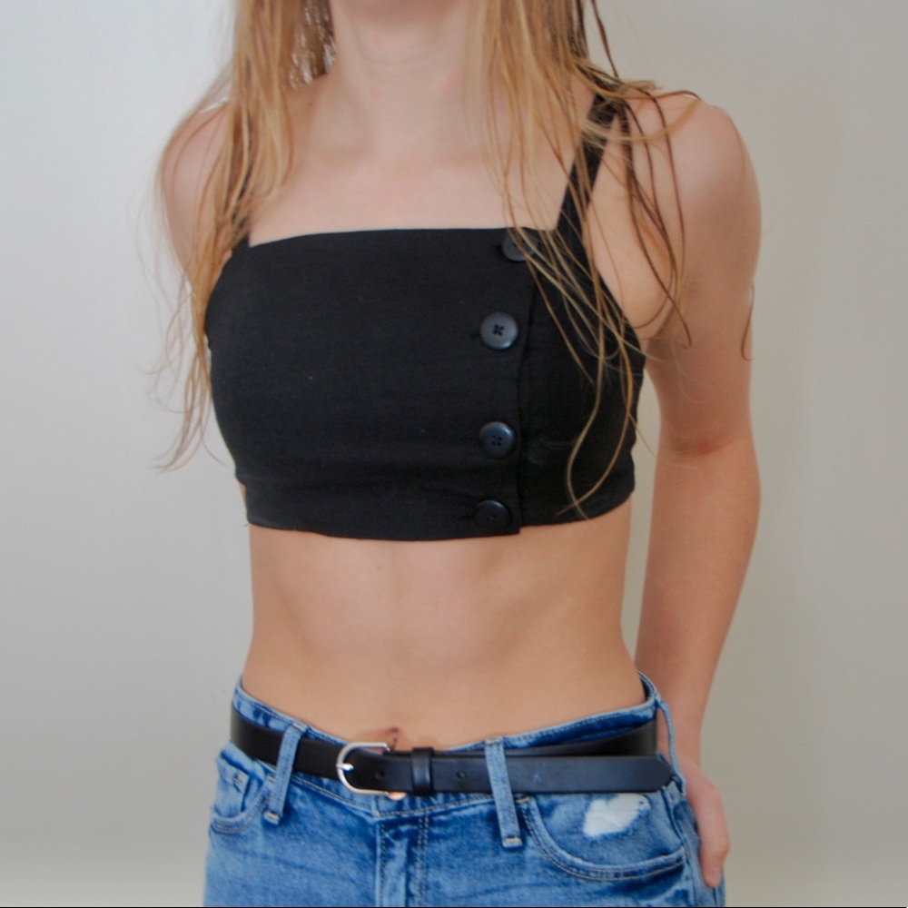 Urban Outfitters Black Crop Top
